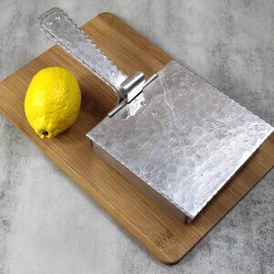 Vintage Silent Butler Crumb Catcher Pan Hammered Aluminum Silver